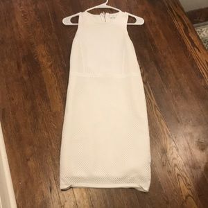 Boutique little white paneled dress